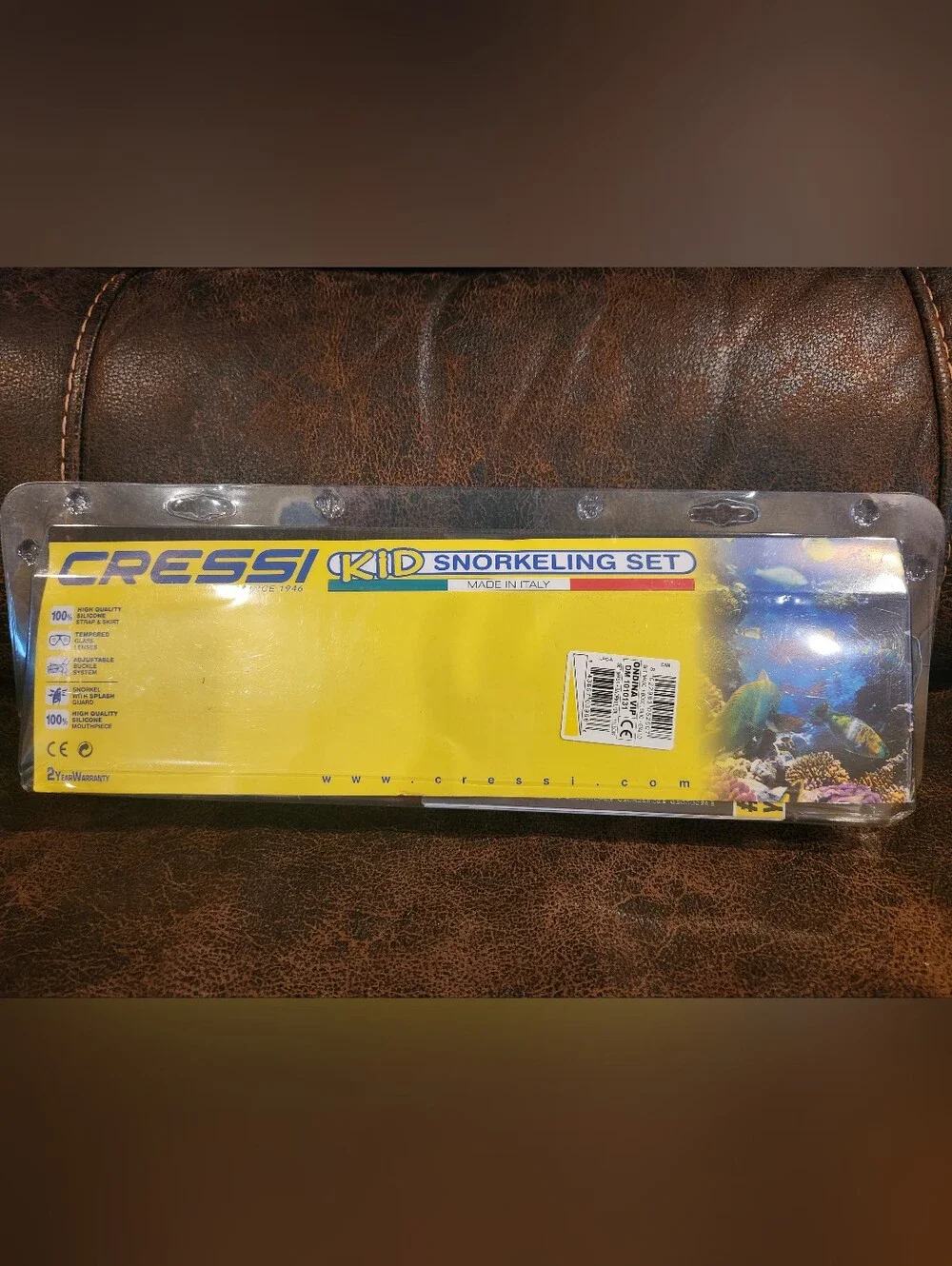 Cressi Children Wide View Comfortable Snorkeling Set, New in Packaging